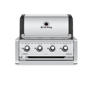 Broil King REGAL S420 4-Burner Built-In Grill with 9mm Stainless Steel Cooking Grids
