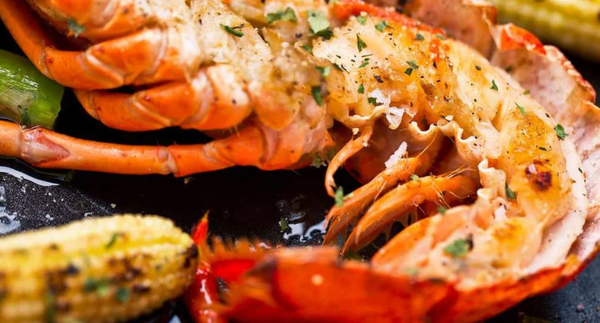 Grilled Lobster with Garlic-Parsley Butter