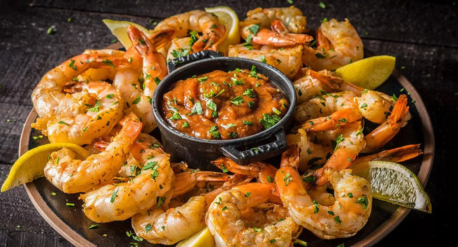 Spicy Grilled Shrimp Cocktail