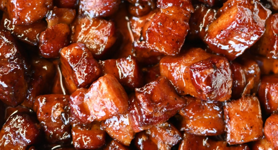 BBQ Pork Belly Burnt Ends