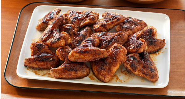 Barbecued Chicken Wings with Chipotle and Soy Glaze