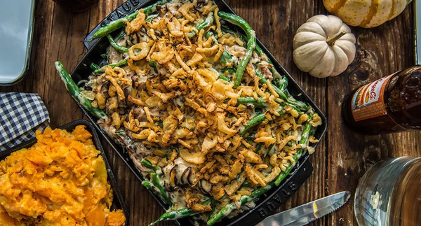 Fall Flavours: Baked Green Bean Casserole with Pulled Pork