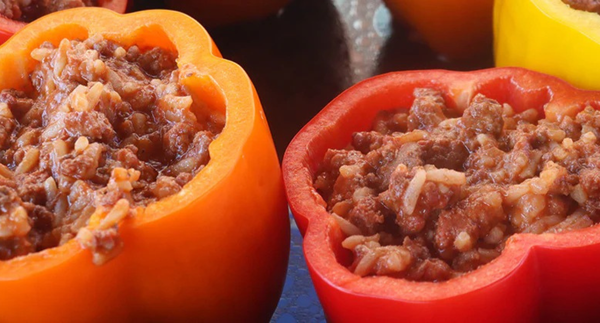 Smoked Sloppy Joe Stuffed Peppers