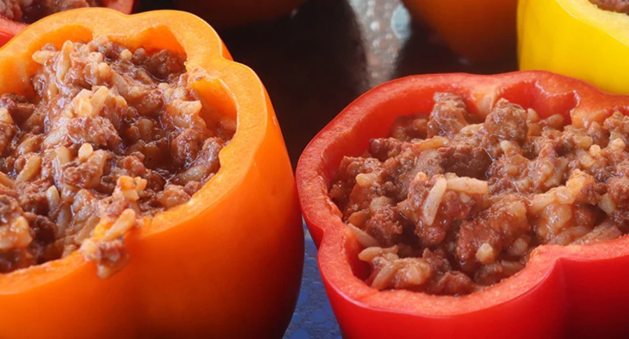 Smoked Sloppy Joe Stuffed Peppers