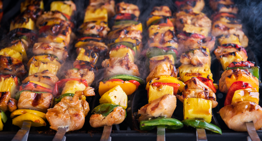 Hawaiian Chicken Skewers