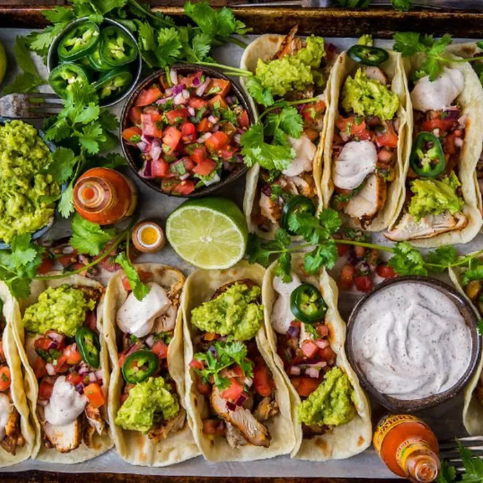 Loaded Grilled Chicken Tacos