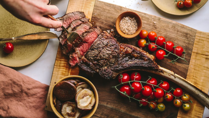 Tomahawk Steaks In Jalapeno Butter