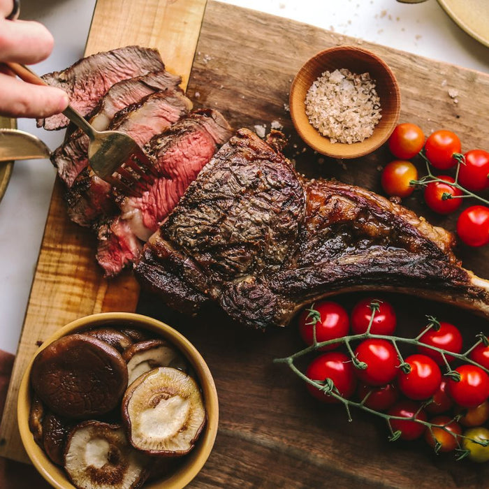 Tomahawk Steaks In Jalapeno Butter