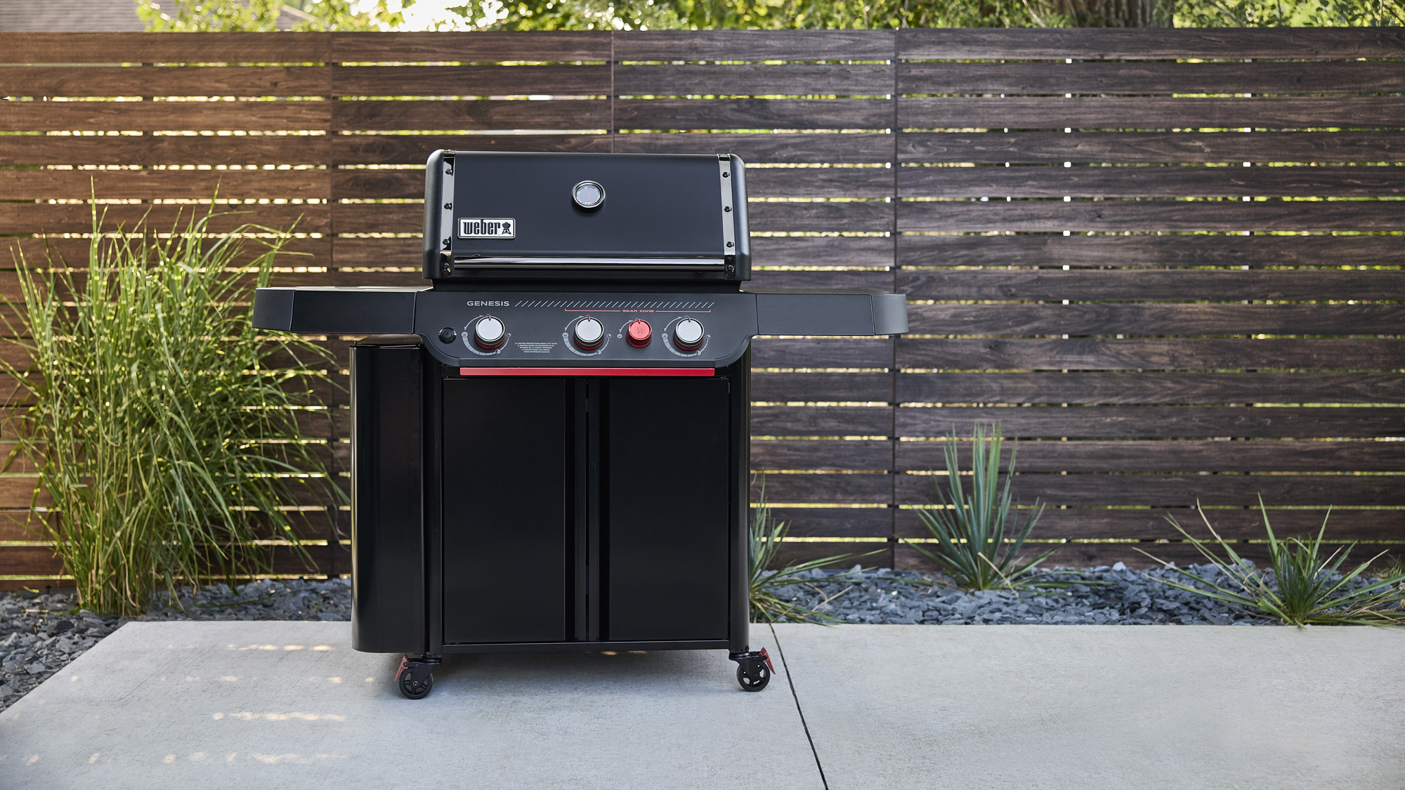 Weber Genesis E-330WR 3-Burner Gas Grill Stealth Edition with Sear Zone