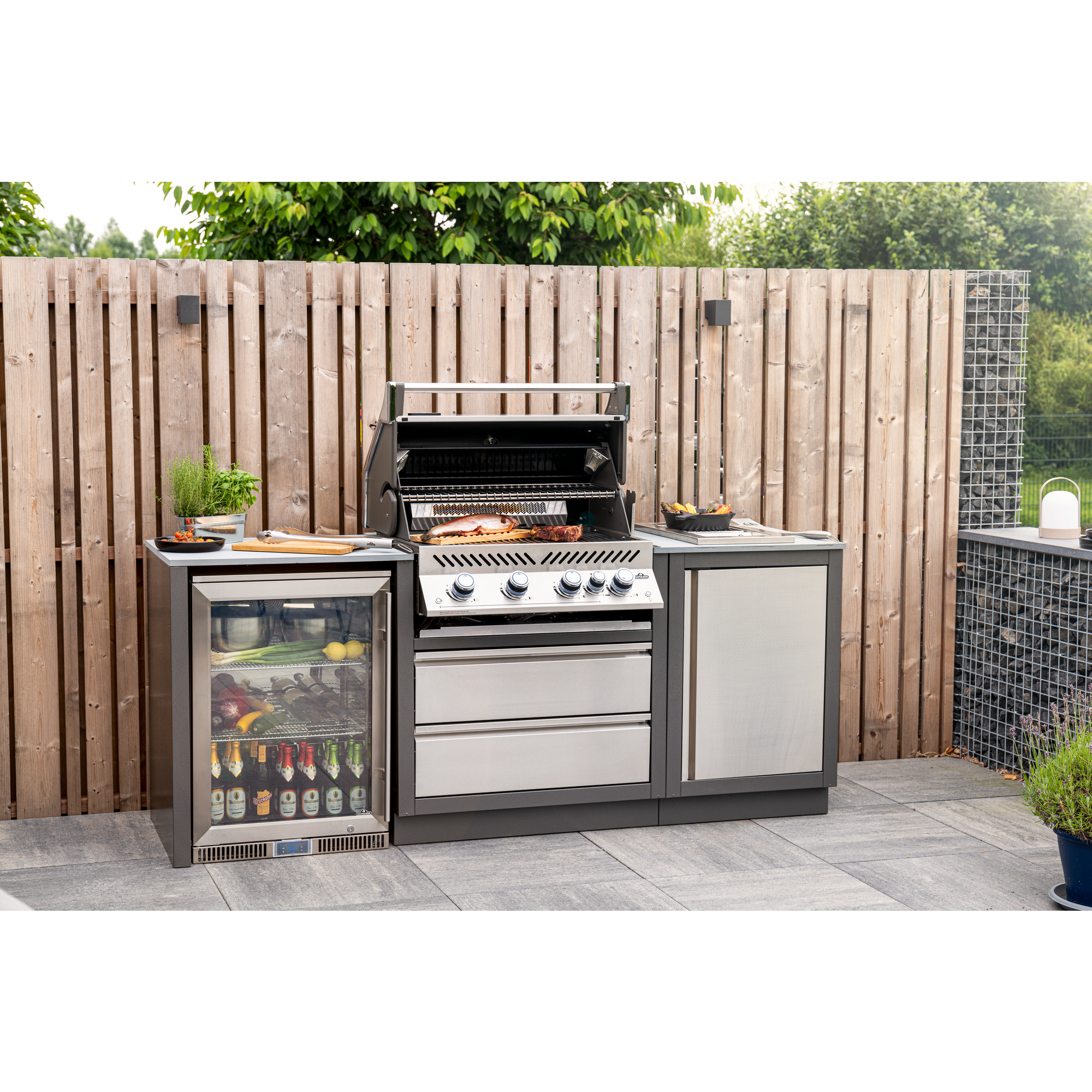 Napoleon Prestige 500 Built-In Grill with Infrared Rear Burner BIP500RB-3