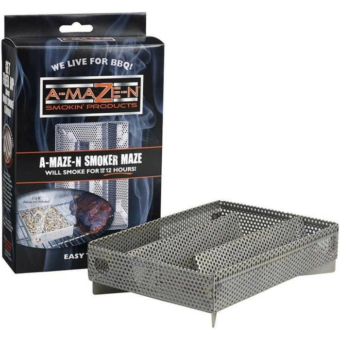 A-MAZE-N A-Maze-N-Pellet-Smoker (Cold Smoke on any BBQ) 40268 Accessory Smoker Box & Smoker Tray 851786005013
