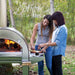 Alfa Forni Alfa Forni 4 Pizze with Cart Copper FX4PIZ-LRAM Copper / Wood FX4PIZ-LRAM Freestanding Pizza Oven