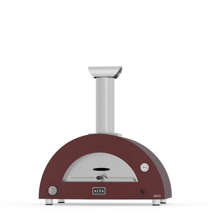 Alfa Forni Alfa Forni Brio Wood Fired Pizza Oven Red / Gas FXBRIO-GROA-U Countertop Pizza Oven