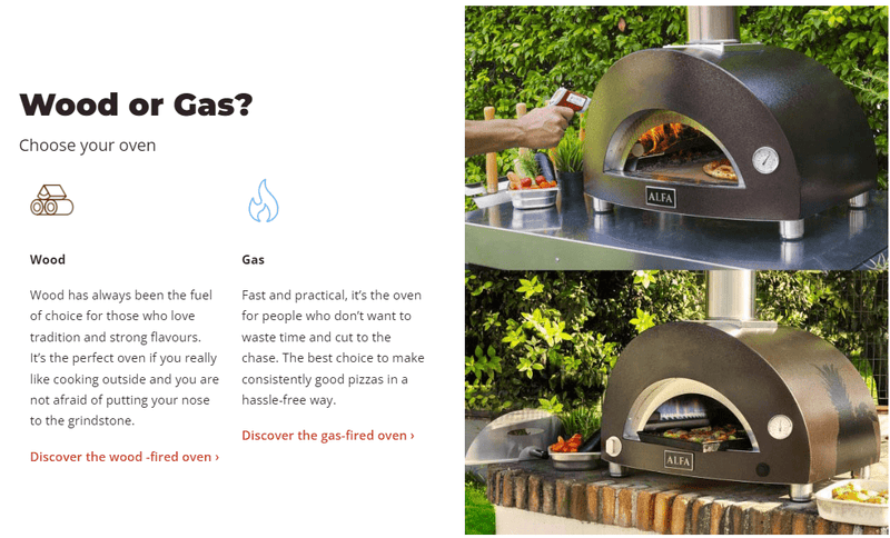 Alfa Forni Alfa Forni Nano Wood or Gas Fired Pizza Oven Countertop Pizza Oven