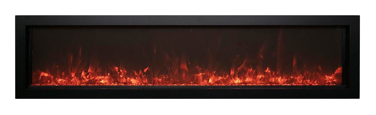 Amantii Amantii 60" Panorama Extra Slim Indoor / Outdoor Built-in Electric Fireplace BI-60-XTRASLIM Built-In Electric Fireplace 182849000165