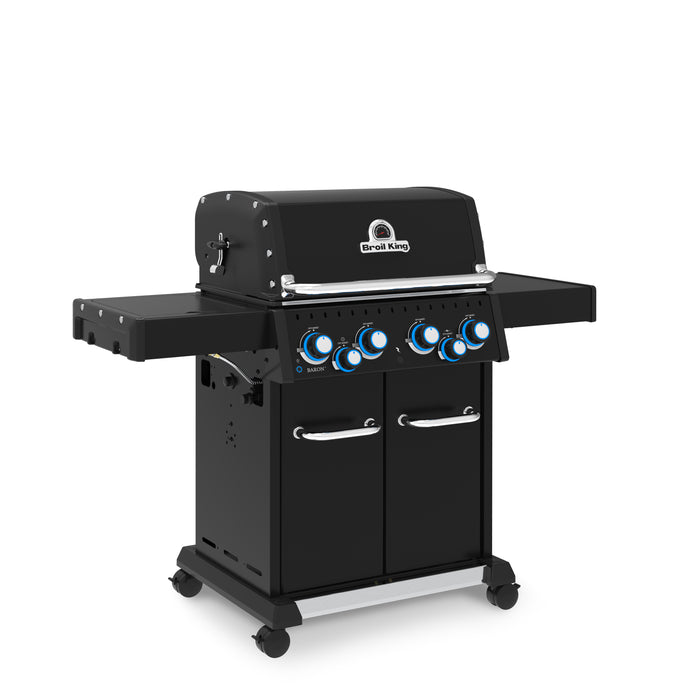 Broil King Baron 490 PRO 4-Burner Gas Grill with Rotisserie and Side Burner