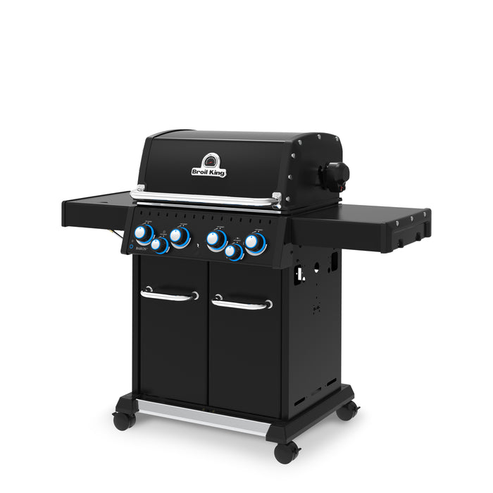 Broil King Baron 490 PRO 4-Burner Gas Grill with Rotisserie and Side Burner