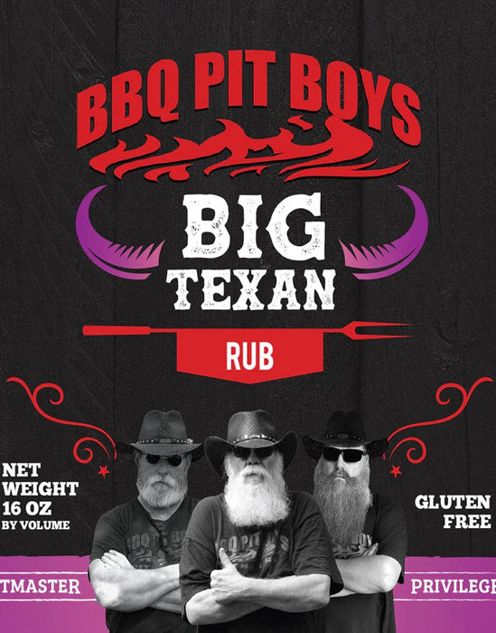 BBQ PIT BOYS BBQ PIT BOYS Big Texan Rub16 oz BIGTEXRUB Sauce & Rub 628634885031