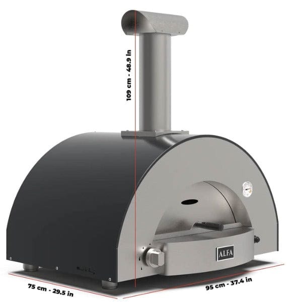 BBQing.com Alfa Classico 2 Pizze Pizza Oven FXCL-2P-GGRA-U