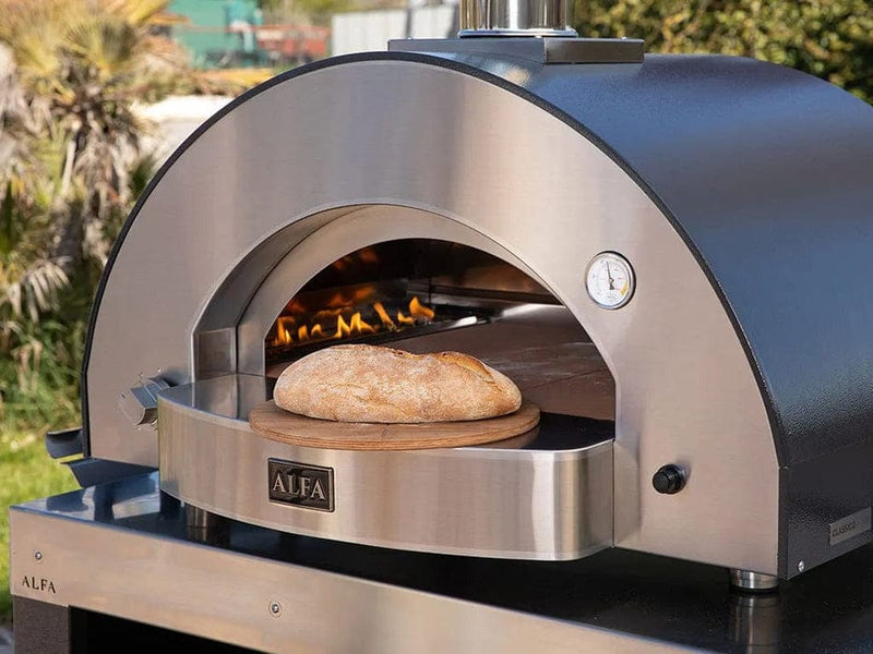 BBQing.com Alfa Classico 4 Pizze Gas Pizza Oven (Ardesia Grey) FXCL-4P-MGRA-U