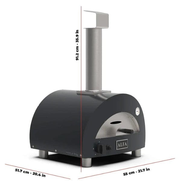BBQing.com Alfa Moderno Portable Pizza Oven (Antique Red) FXMD-PT-GROA-U