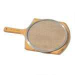 Big Green Egg Wood Pizza Peel with Metal Screen