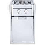 Crown Verity Infinite Built-In Gas Dual Side Burner with 2x Single Drawers and Light Package