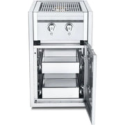 BBQing.com Crown Verity Infinite Built-In Gas Dual Side Burner with 2x Single Drawers and Light Package IBISC-SBNG-2D-LT