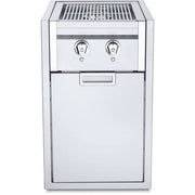 BBQing.com Crown Verity Infinite Built-In Gas Dual Side Burner with Cabinet and Light Package IBISC-SBNG-LT