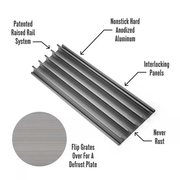 BBQing.com GrillGrate 15" Universal Sear 'N Sizzle Grill Grate (For Flat Tops) - NINJA15 NINJA15