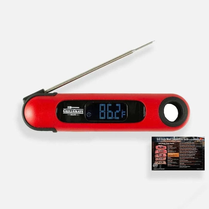 BBQing.com GrillGrate Temp & Time Instant Read Themometer - PT-75GG-RED PT-75GG-RED