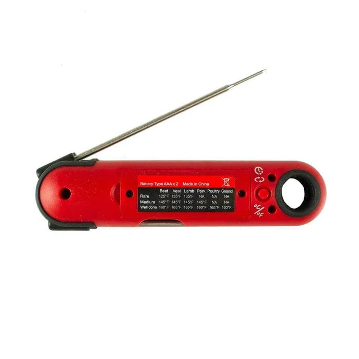 BBQing.com GrillGrate Temp & Time Instant Read Themometer - PT-75GG-RED PT-75GG-RED