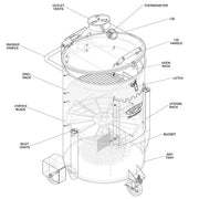 BBQing.com HPC Fire Vortex Technology Drum Smoker - DS-SST DS-SST