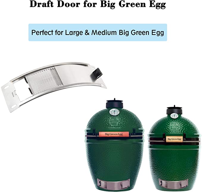 Big Green Egg BGE Draft Door Replacement Kit 2XL-XL for EGG's 2019 or older 122889 122889 Part Cooking Grate, Grid & Grill