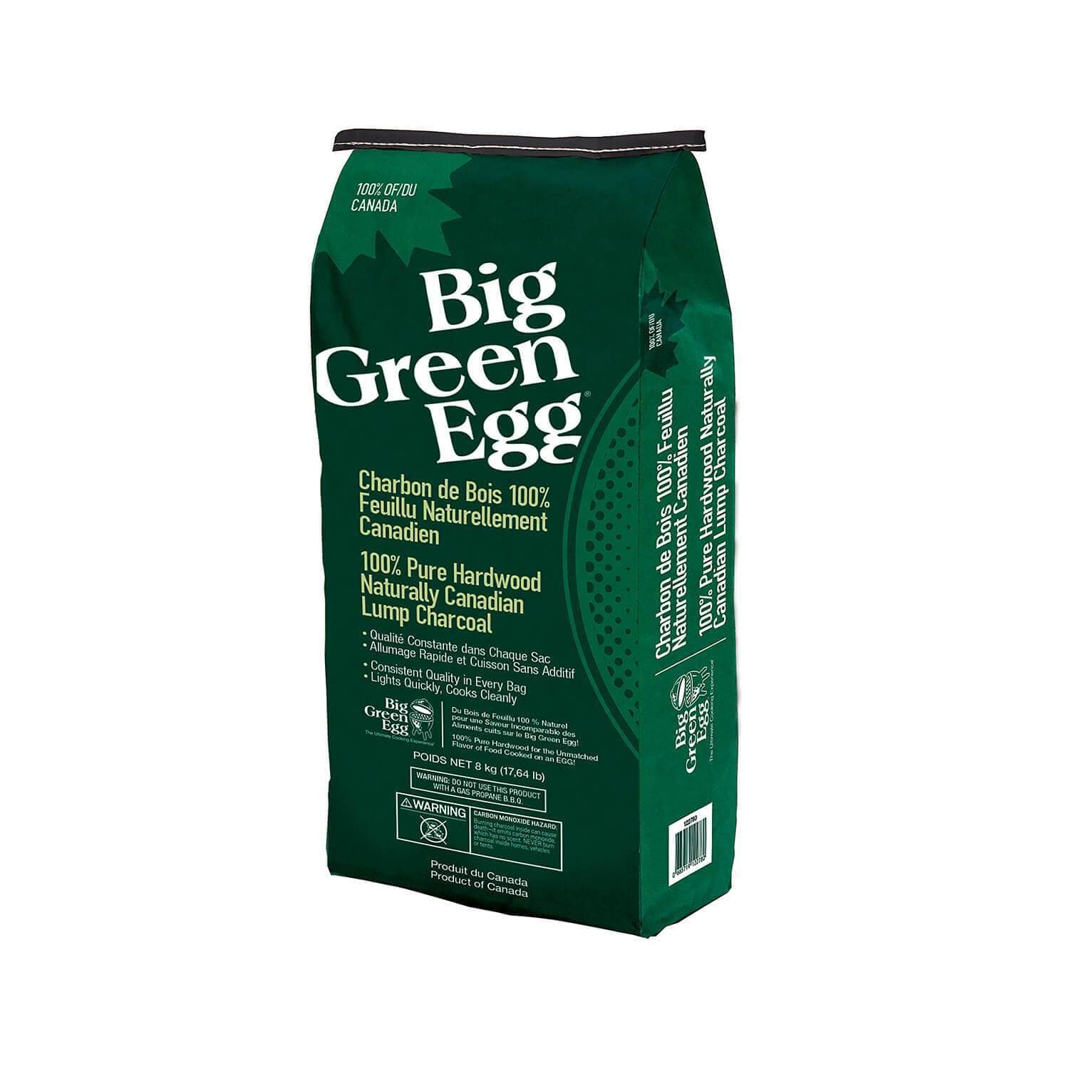 Big Green Egg Big Green Egg 100% Natural Canadian Maple Lump Charcoal 18 lb Bag 122780 Accessory Charcoal