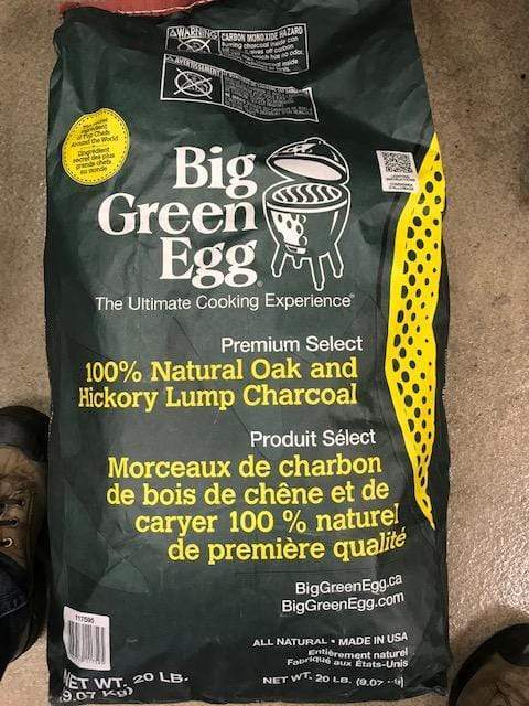 Big Green Egg Big Green Egg 100% Natural Oak and Hickory Lump Charcoal 20 lb Bag 127914 Accessory Charcoal