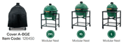 Big Green Egg Big Green Egg 126450 Universal-Fit EGG Cover A (2XL, XLarge and Large EGGs in Modular Nests) 126450 Accessory Cover Charcoal & Smoker