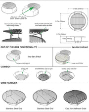 Big Green Egg Big Green Egg - 2 Piece Multi-Level Rack Accessory Grill Rack & Roaster