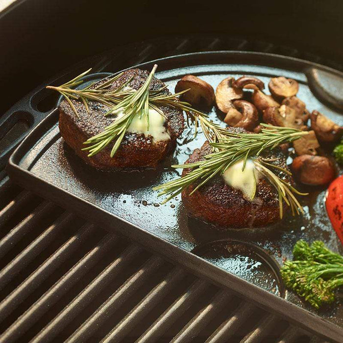 Big Green Egg Half-Moon Cast Iron Plancha Griddles —