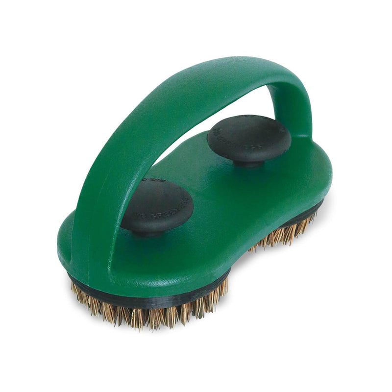 Big Green Egg Big green Egg Palmyra Bristle Dual Brush Grid and Ceramic Scrubber 127136 Accessory Cleaning Brush
