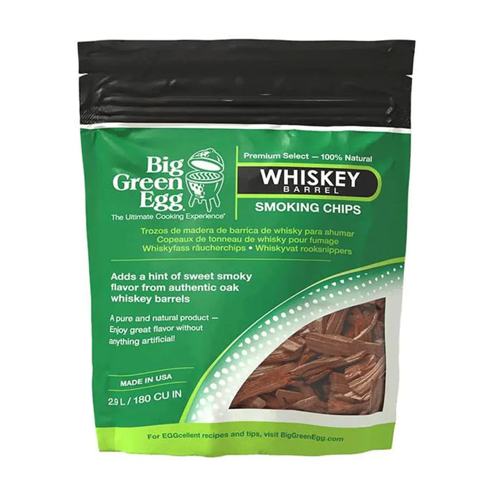Big Green Egg Big Green Egg Whiskey Barrel Smoking Wood Chips 2.9 L 131331 Accessory Smoker Wood Chip & Chunk 665719017499