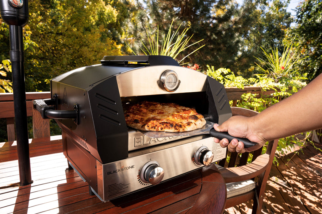 Blackstone Blackstone 15" Pizza Oven with Dual Burners (Includes Pizza peel and Cutter) 6964BS Propane / Black 6964BS Countertop Pizza Oven 717604069646