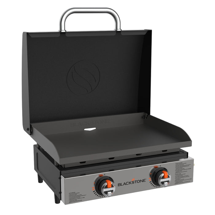 Blackstone Blackstone 22'' Original Series Omnivore Table Top Griddle with Hood 2205BS Countertop Gas Griddle