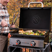 Blackstone Blackstone 22'' Original Series Omnivore Table Top Griddle with Hood 2205BS Countertop Gas Griddle