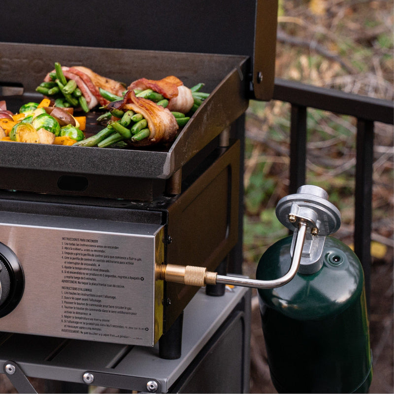 Blackstone Blackstone 22'' Original Series Omnivore Table Top Griddle with Hood 2205BS Countertop Gas Griddle