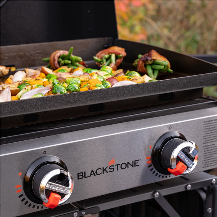 Blackstone Blackstone 22'' Original Series Omnivore Table Top Griddle with Hood 2205BS Countertop Gas Griddle