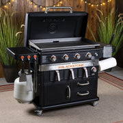 Blackstone Blackstone 36" Griddle Cooking Station with Air Fryer and Warming Drawer 1923 Propane / Black 1923BS Freestanding Gas Griddle 717604019238