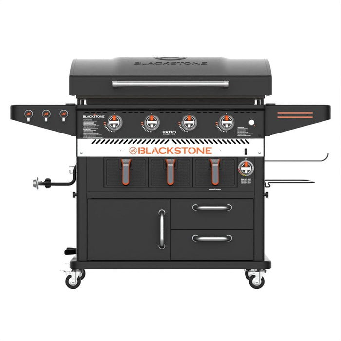 Blackstone Blackstone 36" Griddle Cooking Station with Air Fryer and Warming Drawer 1923 Propane / Black 1923BS Freestanding Gas Griddle 717604019238
