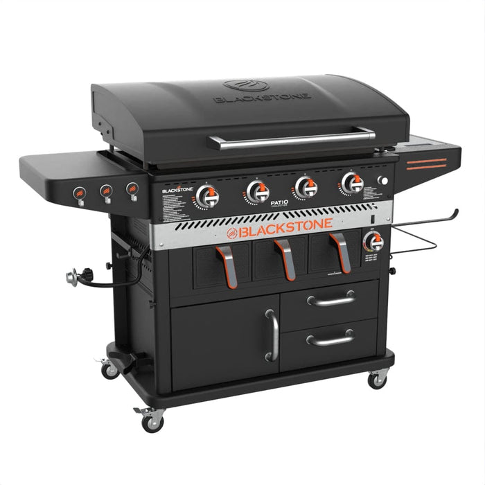 Blackstone Blackstone 36" Griddle Cooking Station with Air Fryer and Warming Drawer 1923 Propane / Black 1923BS Freestanding Gas Griddle 717604019238