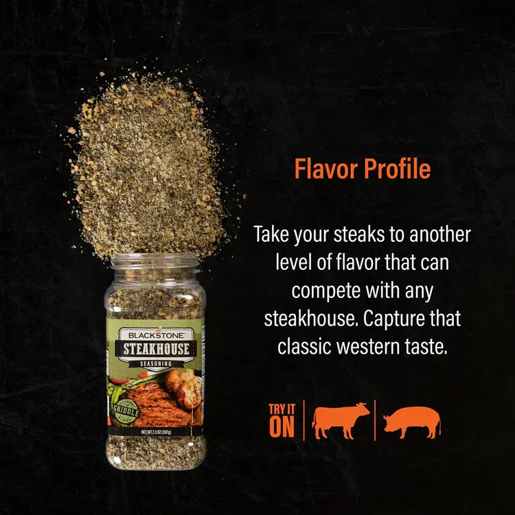 Blackstone Blackstone Steakhouse Seasoning (7.3oz) 4107BS Sauce & Rub 717604041079